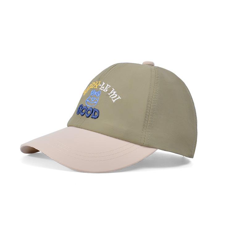 Kinderhut Mode Kappe Farblich passend Stickerei Cartoon Baseballkappe Jungen und Mädchen Outdoor Schatten Sonnenschutz Hut