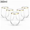 Plastic Ribbed Wine Glass Cocktail Glass Shatterproof Transparent Beverage Cup for Weddings Gatherings and Events