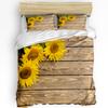 Nature Bedding Set For Bedroom Bed Home Floral Print With Sunflowers In A Field Summer Ga Duvet Cover Quilt Cover And Pillowcase