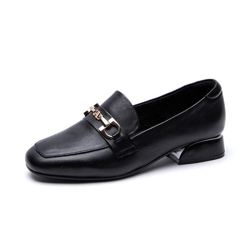 Top Luxury Handmade Boots Women Foot Wide Single Shoes Flat Leather Loafers Ladies Cowhide Shoes Large Size 34 -42