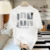 American Trendy Brand High-End Pure Cotton Men'S Printed Short-Sleeved T-Shirt Trendy Casual Round Neck T-Shirt Men'S
