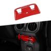 For 2018- Jeep Wrangler JL ABS Red Rear Window Lift Switch Frame Cover Trim
