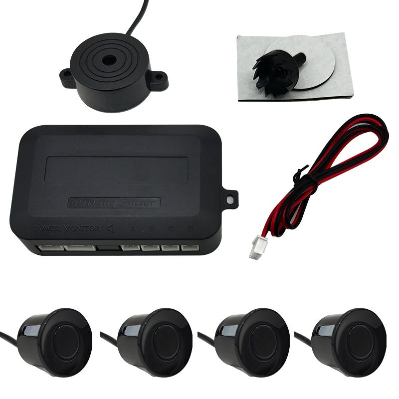 12V 22mm Car Parking Sensor Kit Universal 4 Buzzer Reverse Backup Radar Sound Alert Indicator Probe System