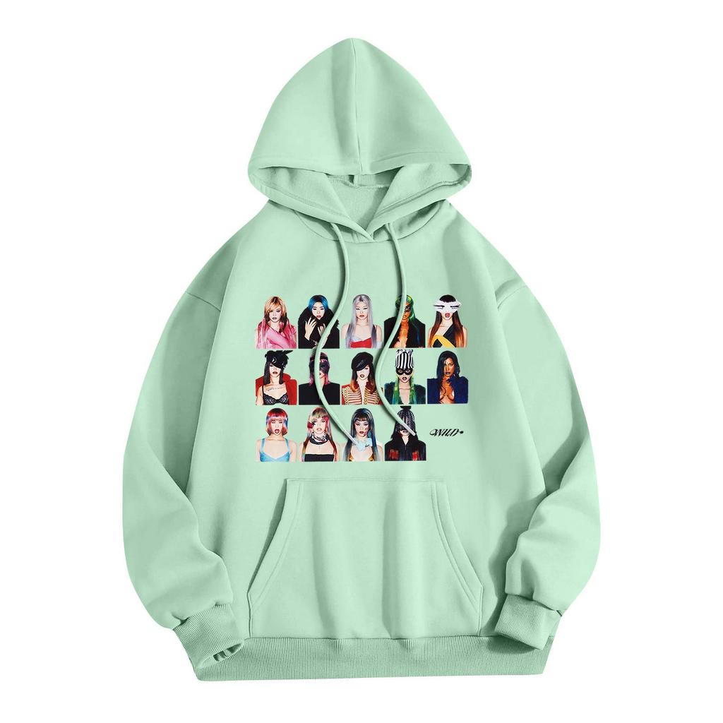 Unisex Lightweight Long Sleeve Hooded Pullover Sweatshirt with Print for Everyday Casual Wear