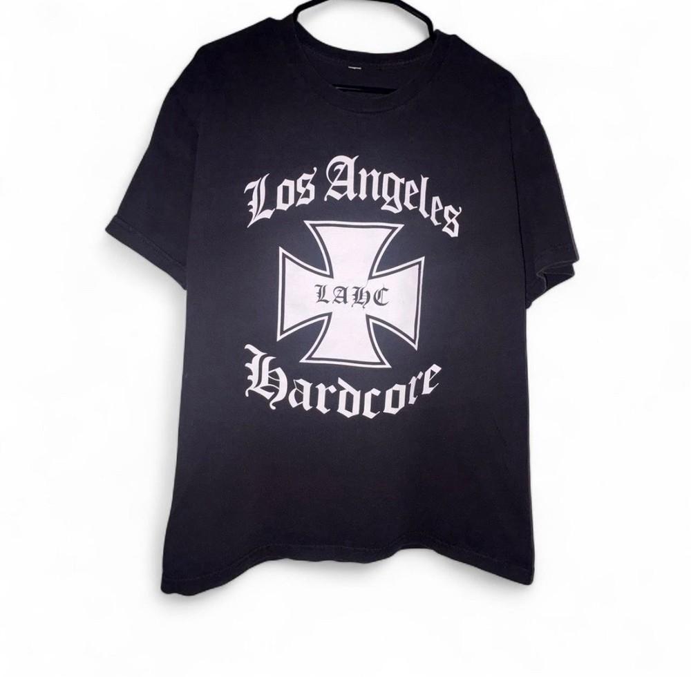 VINTAGE LA Hardcore LAHC “WHERE FRIENDS DONT LET FRIENDS FIGHT ALONE” shirt Unisex T-Shirt