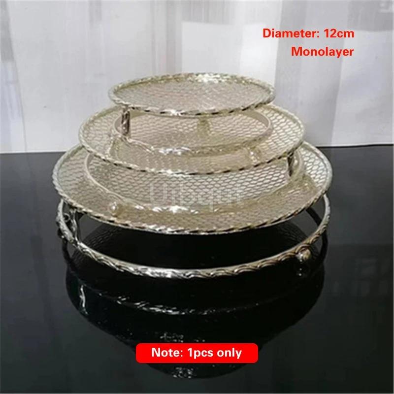 Creative pattern three layer Mini snack rack Fruit plate KTV bar restaurant tableware Cake rack Snack plate Water cube cake rack