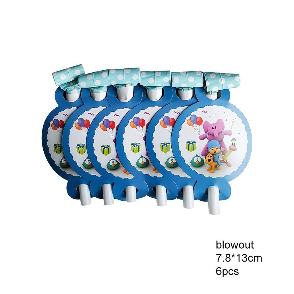 Pocoyo Geburtstag Dekorationen Einweg Geschirr Becher Teller Luftballon Banner Für Kinder Mitgebsel Babyparty Deko Party Zubehör Geschenk
