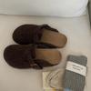 Baotou half slippers women wear popular Internet celebrity woolen flat cork Birkenstocks