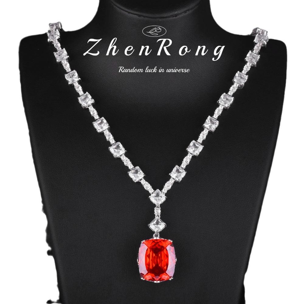 Luxury Fancy Cut Bird Nest Pendant Necklace Zircon Earrings Gemstone Jewelry Set for Women Bridal Party Dress Accessories