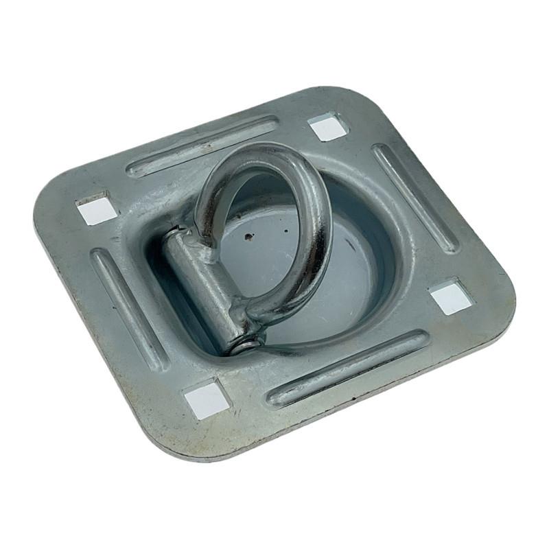 Lashing Point 5000LBS Galvanised Trailer Tie Down Anchors Floor Hook Floor Flush Mount D Rings for Truck Bed Rv Boat Cargo