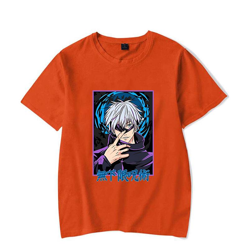 new anime Satoru Gojo T Shirt Women men Casual Personality Round Neck Short Sleeve Fashion T Shirt 10 Colors plus size XXS-4XL