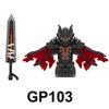 GP103 NEW Medieval Knights Assemble Compatible Bricks Berserk Guts Puzzle Action Figures Model Building Blocks Doll Toy Gifts