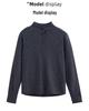 Women's Early Spring 2026 Wool Cardigan: Stand Collar, Long Sleeve, Slim Fit Knitwear