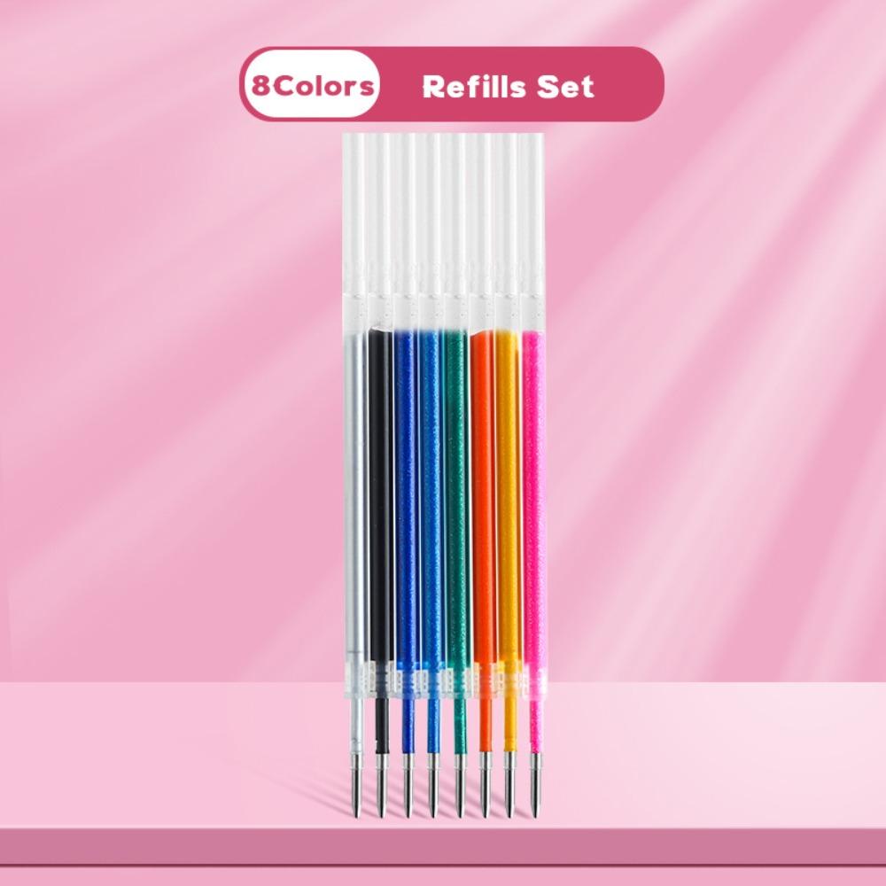 

8/12/24/36/48/60Colors DIY Handwriting Shiny Highlighter Pen Painting/Graffiti 8 Colors Refills
