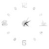 27inch Nordic Wall Clock Dining Restaurant Cafe Decorative Clocks Acrylic Mirror Wall Sticker Silent Quartz Watch Home Decor