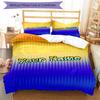3PC Custom Name Gradient Background Bedding Set Duvet Cover Closure Includes 1 Duvet Cover & 2 Pillowcases for Bedroom