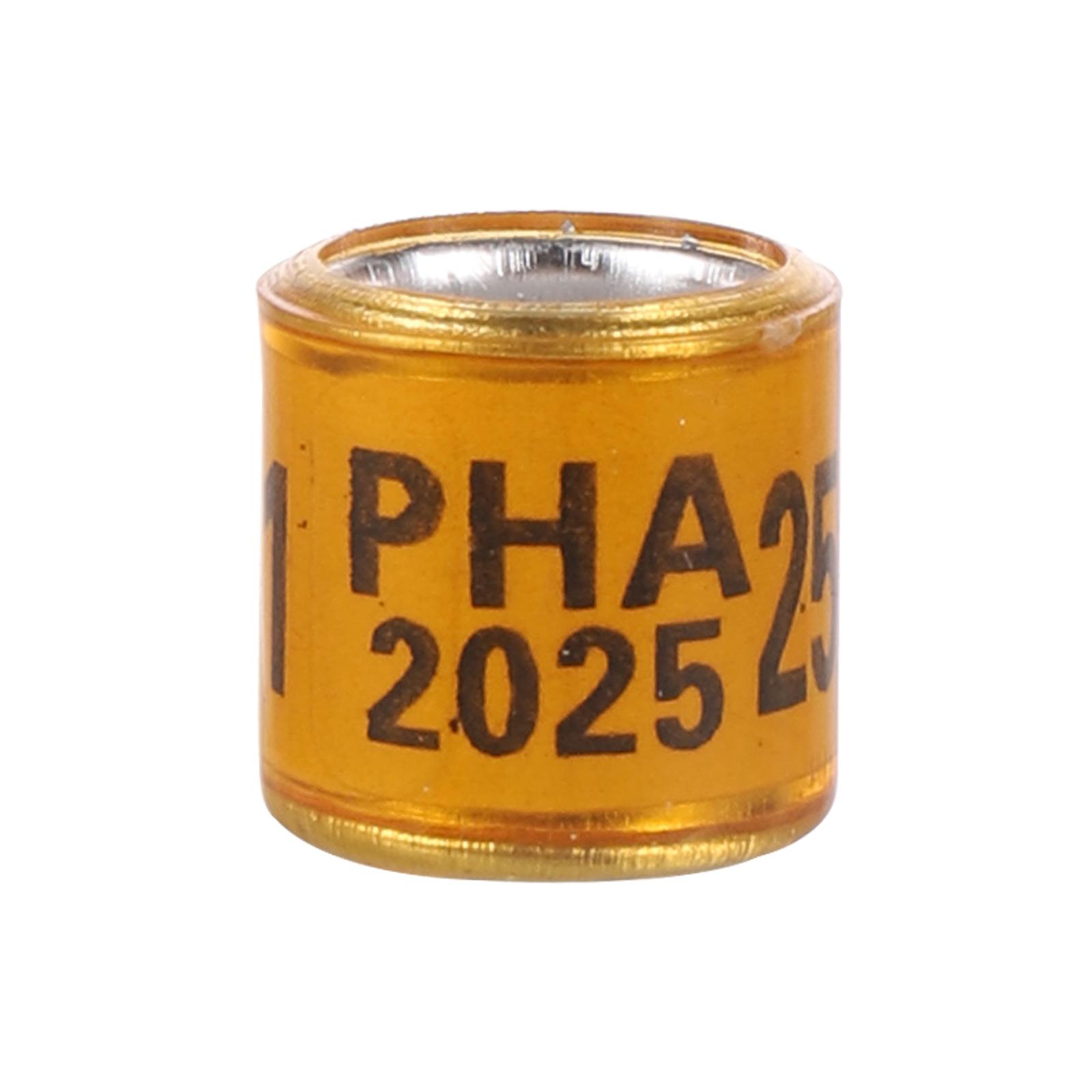 

PHA 2025/2026 Кольцо для лапки голубя ID 8 мм С номерами Алюминиевый Пластиковый Гоночный голубь Кольцо для маркировки при тренировках на открытом воздухе 60 шт.