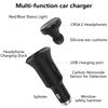 QC3.0 Fast Charging Car Charger Adapters Double USB Port with Carbon Monoxide Detection & Window Broken Function