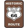 Rustic Route 66 Metal Tin Sign Nostalgic Man Cave Garage Bar Decor
