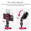 1/2Pcs Multi-functional Phone Holder Clamp Phone Tripod Mount Rotatable with Dual Cold Shoe Mounts for Smartphone Vlog