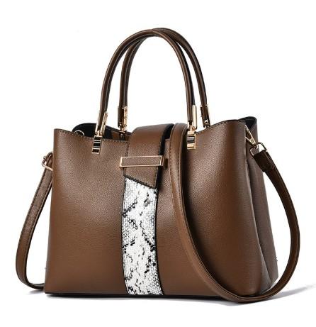 Handing Tassel Ornament Handbags Trendy Patchwork Color Shoulder Bag for Women Middle Totes Purse Office Lady Crossbody Bags