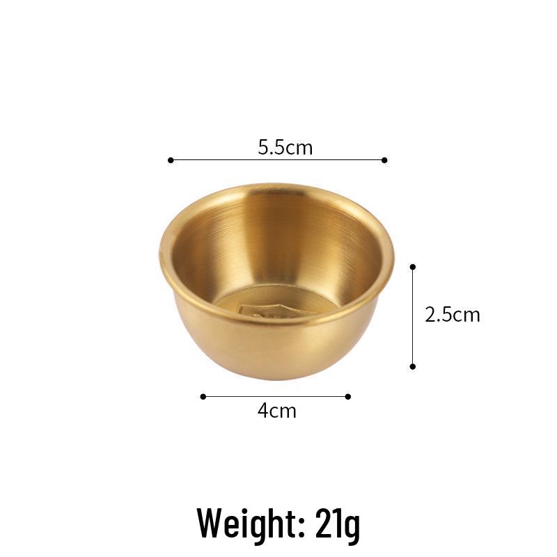 Stainless Steel European-Korean Style Sauce Bowl for Dipping, French Fries, Ketchup, and Salad Dressing.