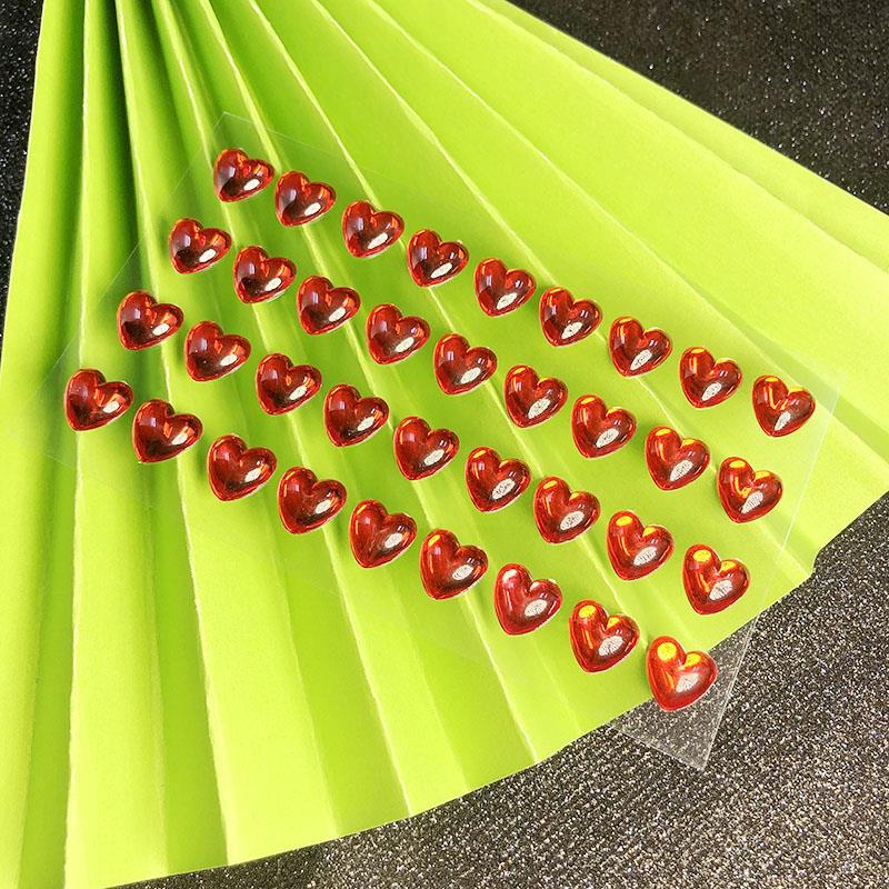 1pc Disposable Rhinestones Sticker Red Face EyeTeardrop Makeup Crystal Tattoo Sticker Children's Stage Show Face Eyes Decoration