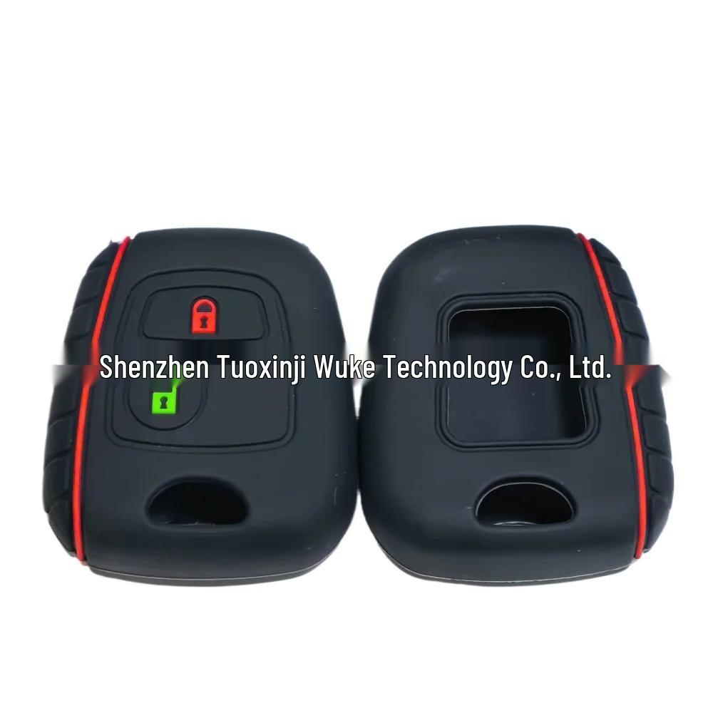 Silicone Key Cover for Dongfeng Peugeot 207/307 and Citroen Elysee/Picasso - 2 Button