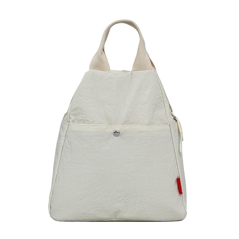 Schoolbag trendy brand casual backpack new multi-functional lightweight simple small backpack solid color commuter outdoor travel messenger bag