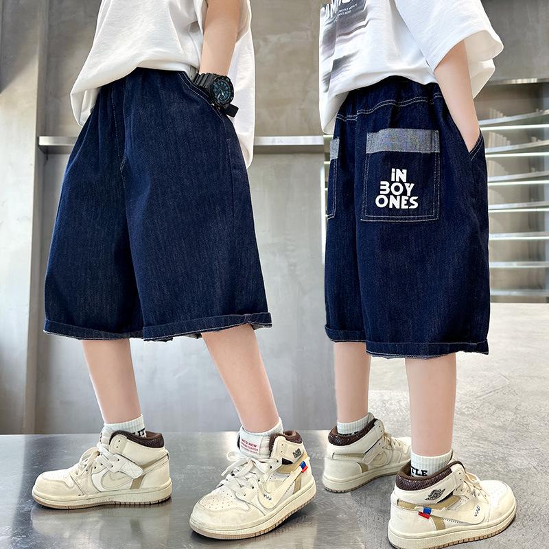 Pantaloncini di jeans estivi a lunghezza media per ragazzi 2026 - Alla moda, Leggeri per bambini più grandi
