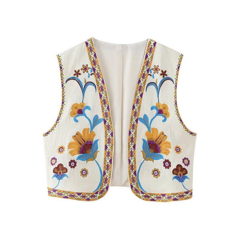 Fashion Style 2023 Summer New Arrival Fashion Trendy Women's Clothing Easiest for Match Embroider Cardigan Vest 6895023 250