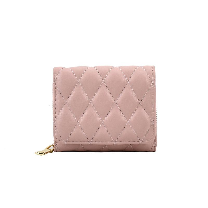 

Кошелек Женский С вышивкой в стиле Сяосянфэн Многокарточный Кошелек для монет Женский кошелек Деньги Карты Интегрированный розовый