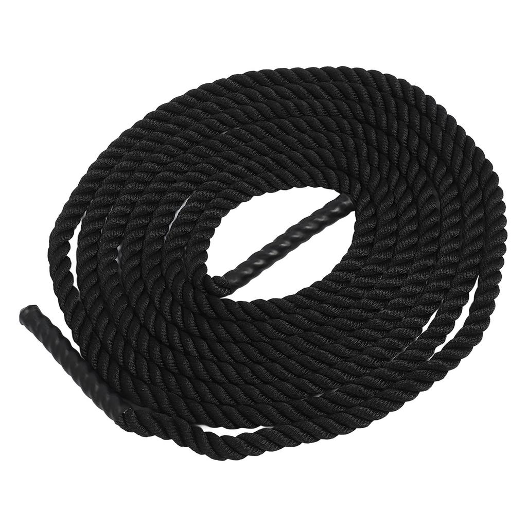Power Battle Rope Black Lightweight Basics Battle Exercise Training Rope for Outdoor Strength Training 12m 39.4ft