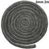 Fiberglass Rope Seal 78 Inch/2m Dark Grey Fiberglass
