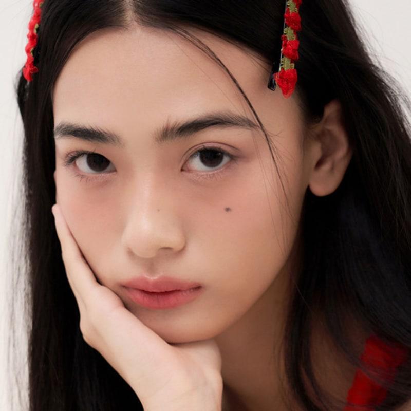 

FANTASTIC PLANET [2SET] lace red flower hair pin RED