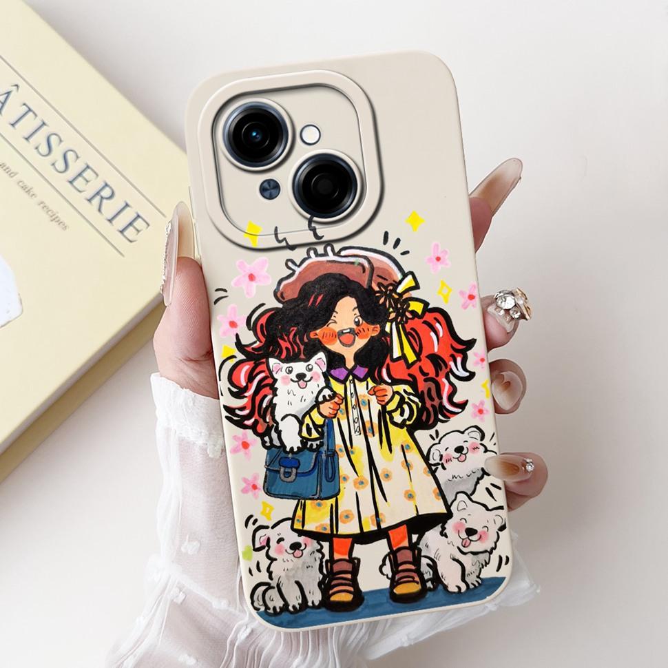 Cute Panda For Tecno Spark Go 1 2024 Case Soft Silicone Cover For Tecno Spark Go 2025 SparkGo 1 Go1 Pop 9 Pop9 Case Bags 6.67"