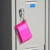 Pvc Transparent Id Card Holder With Keychain Fluorescent Clear Card Case Credential Holder For Student Bus Card Work Id