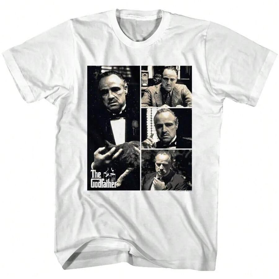 

Godfather Corleone Unisex T-Shir Godfather Classic Movie Joint European And American Retro Fashion T-Shirt XXL