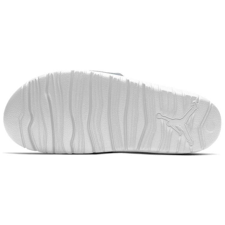 Jordan Soft Sole Sports Rubber Slide Sandals Men Footwear Silver White AR6374-012