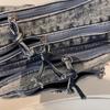 Denim Messenger Bag Vintage Women's Bag Large Capacity Multi-Layer Shoulder Bag