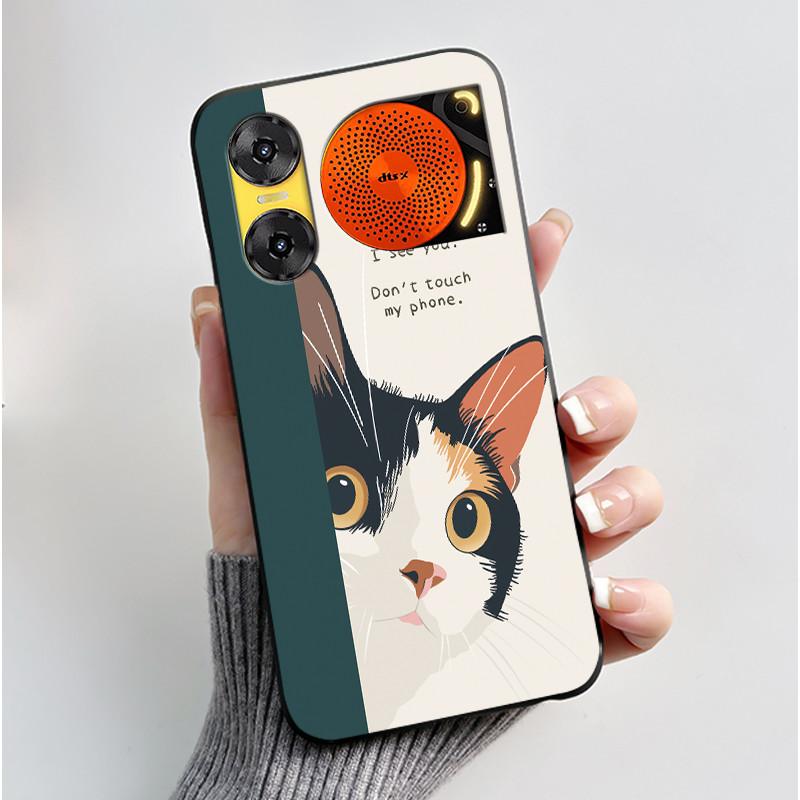 For ZTE Nubia Music 2 Case Cartoon Black Matte Silicone Soft Back Cover For Nubia Music2 Phone Cases 6.7" Protective Shell Z2460