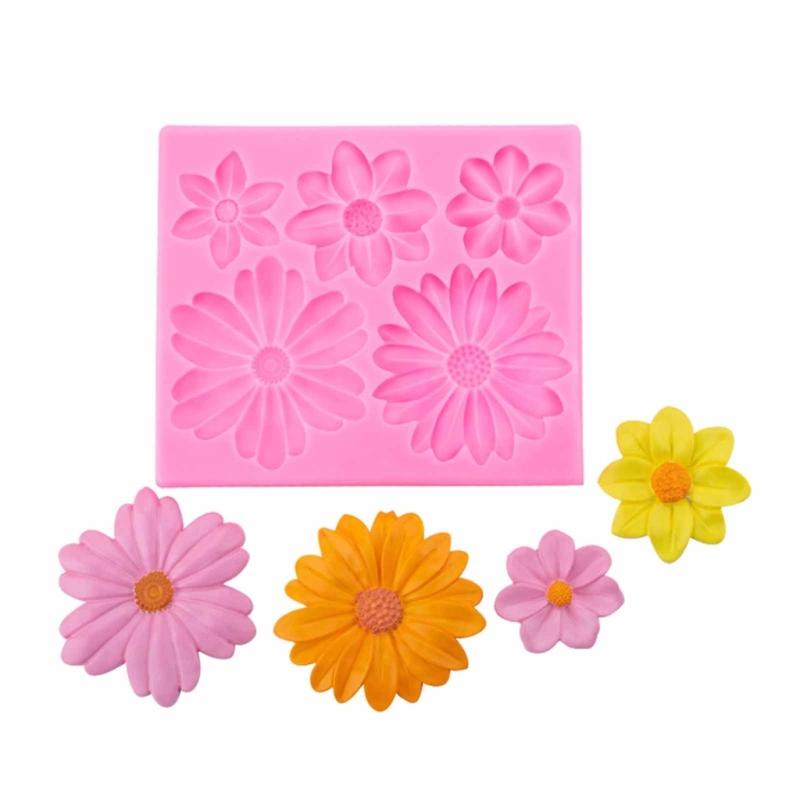 Daisy Shape Silicone Chocolate Mould Cake Decorating Baking Accessories