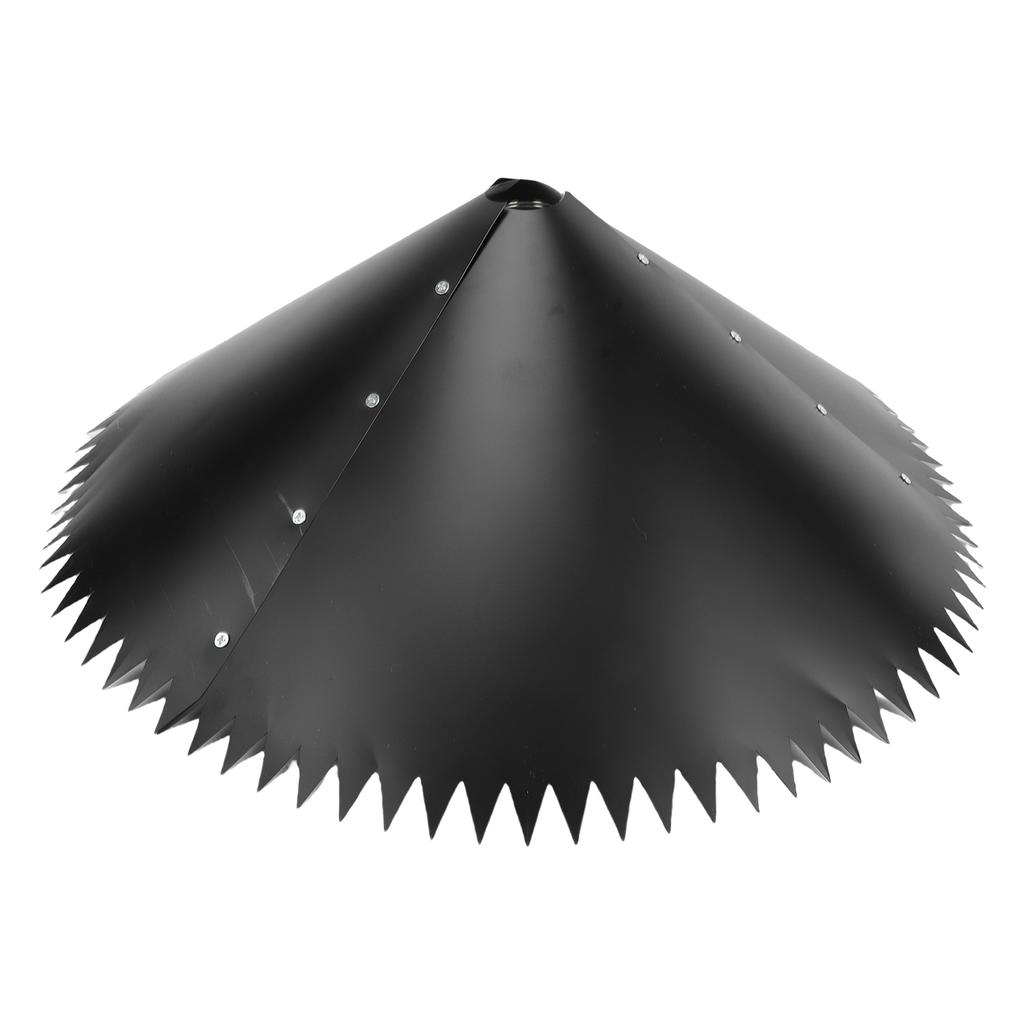 Squirrel Baffle for Bird Feeder Pole PVC Stainless Steel Outside Pole Mount Squirrel Proof Bird House Guard Black