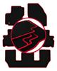 Velour Floor Mats with Red Edge For: Ford Galaxy MK2 7-seater (2006-2011)