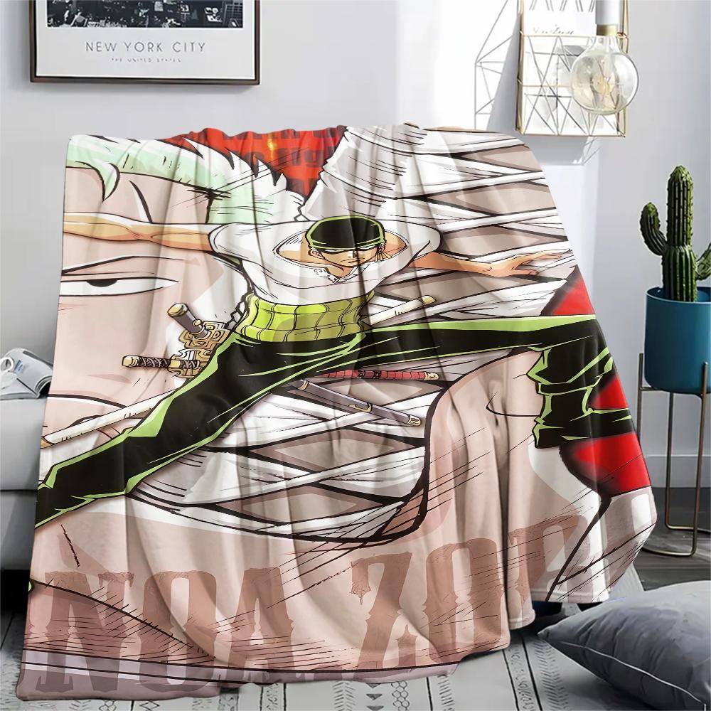 Coperta in Flanella con Stampa Personaggio One Piece, Alta qualità Confortevole per Tutte le Stagioni, Arredamento per la Casa, Calore e Comfort, Perfetta per Regali di Natale