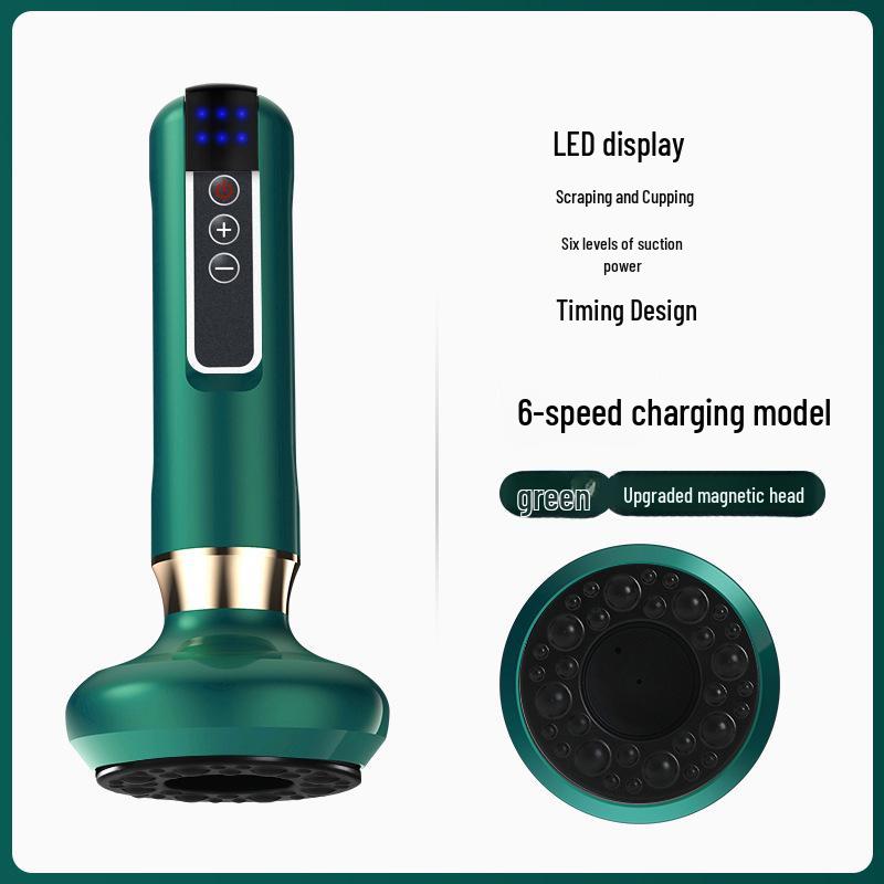 Electric Meridian Scraper and Cupping Massager with Intelligent Suction