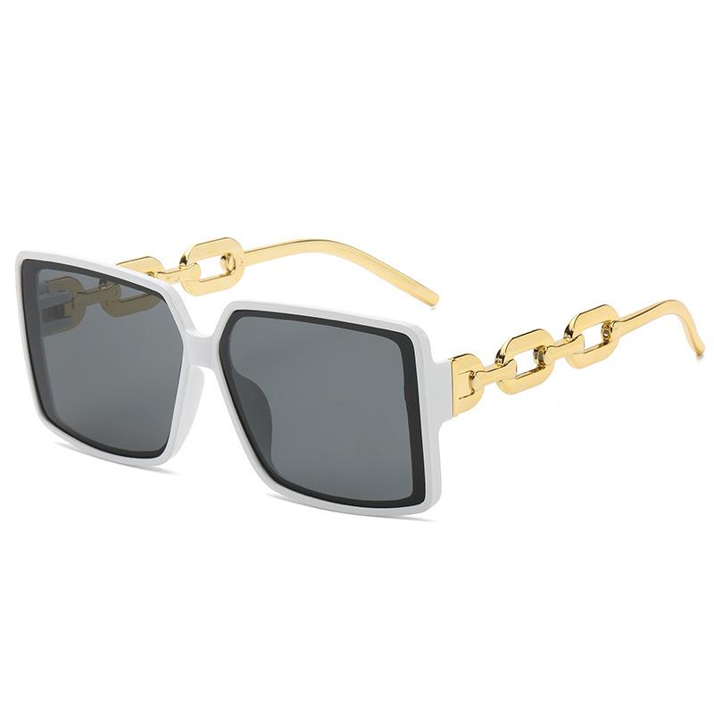 Fashion Metal Leopard Rimless Sunglasses Double Bridges Gradient Ocean Film Shades UV400