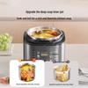 Midea 5L Stainless Steel Electric Pressure Cooker with Dual Pots