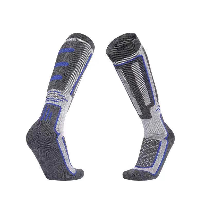 Unisex Quick-Dry Wool Ski Socks for Children and Adults - Warm, Long, and Ideal for Outdoor Sports