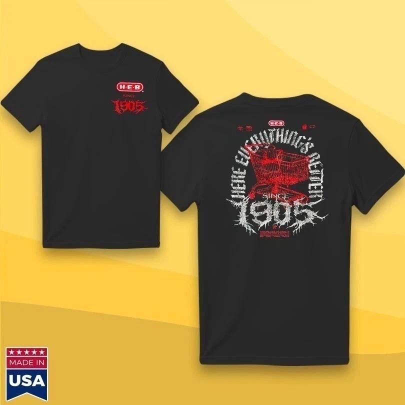 HEB Metal 2025 Two Sided Unisex TShirt Cotton All Sizes Reprint Unisex T-Shirt XXXXL